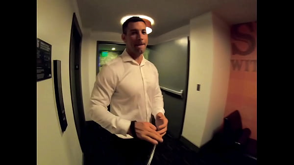 Leading a hotwife slut back to my hotel room to get a loaded facial 