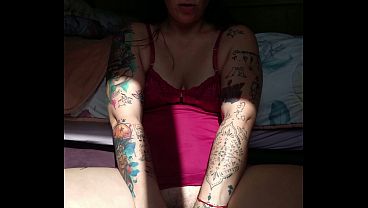 Curious Goddess - Hot Brunette Hairy Pussy Dildo Masturbation thumbnail