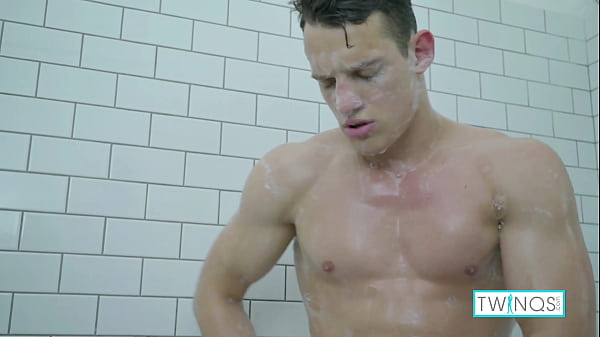 Strong Stud Luke'_s Feeling Horny For A Hot Shower In The Bathroom!