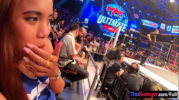 Asian Gf S Some Muay Thai Fights And Thanks Her Big Dick Boyfriend After With Sex thumbnail