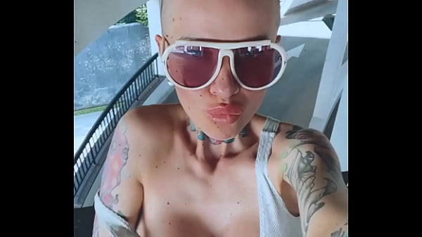 Bald girl wishes you a great day 