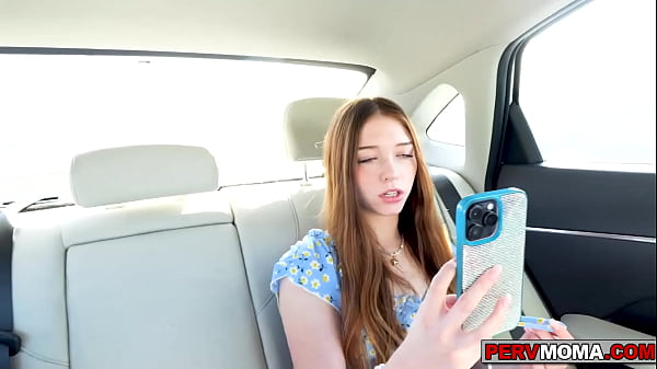 STepmom Alexis Malone sucking her stepsons cock outdoors 