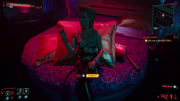 Sexo com meredith no jogo cyberpunk de playstation ps4 