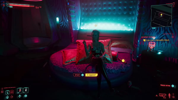 Sexo com meredith no jogo cyberpunk de playstation ps4 