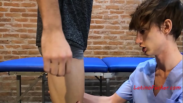 Masseur Rubs Patient&rsquo_s Cock &amp_ Gets Fucked in Return