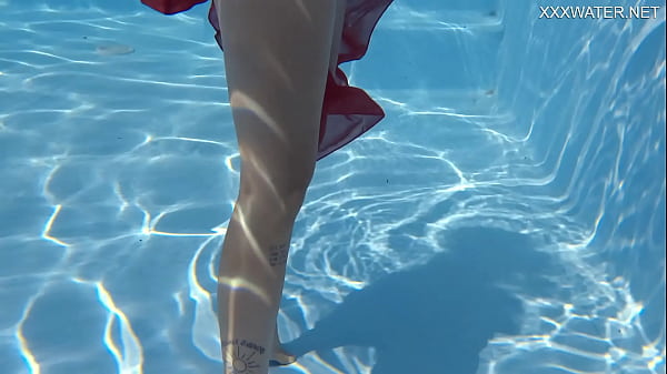 Swimming pool hot erotics with Mimi Cica dressed up