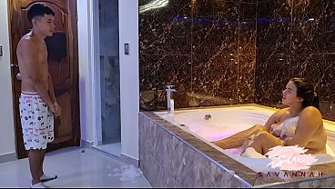 Couple Having Sex In The Jacuzzi In Their Parents' Master Bedroom - Savannah Watson thumbnail