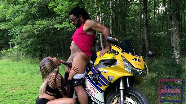 Rivera bent_over and FUCKED on a motorcycle
