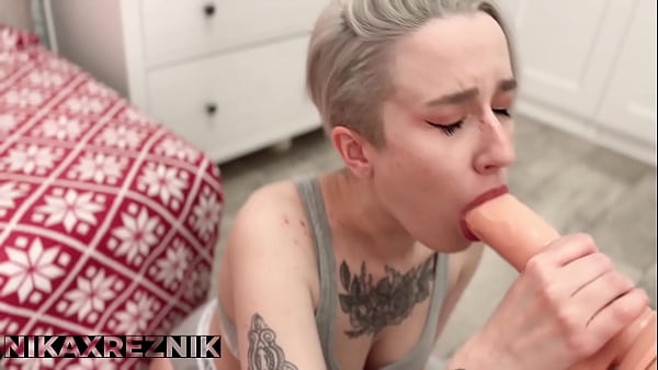 Tomboy Comparing Taste of Dildo_with Real_Dick Nikaxreznik