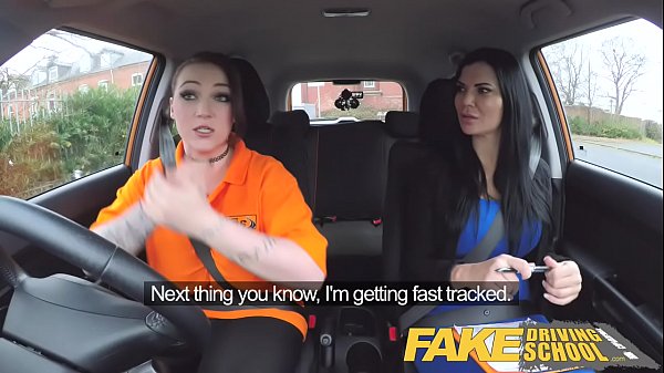 Play MP4 - Fake Driving School Jailbird with big tits tastes examiners shaven pussy