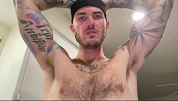 Solo Cock Jerking Pov With Tattooed Dude thumbnail