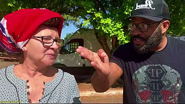 Chubby Grandma With Headscarf And Big Natural Boobs Picked Up From Street For Her First Interracial Big Black Cock Ass Fucking In My Bus thumbnail