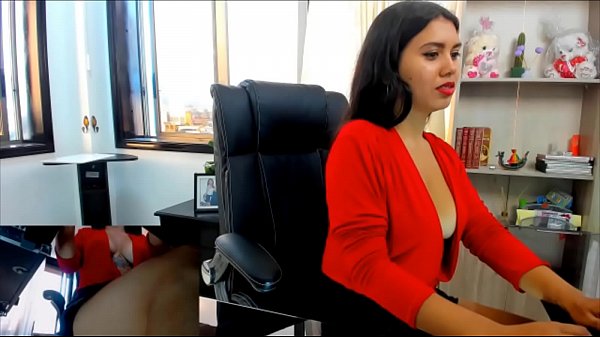 Naughty Shana_plays in the office