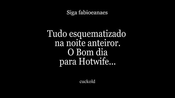 O plano, corno armou um Bom dia especial para Hotwife com o comedor fixo enquanto ela d..