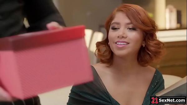 Petite latina marina gold receives a dildo from her guy is watching her girlfriend using the sex toy before penetrating her tight ass