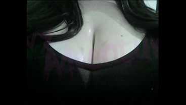 hotwife otaku nerdy Watching Hentai (Akane wa Tsumare Somerareru) while playing with her Big Tits #4 