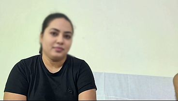 Fucking a beautiful girl in an empty house.