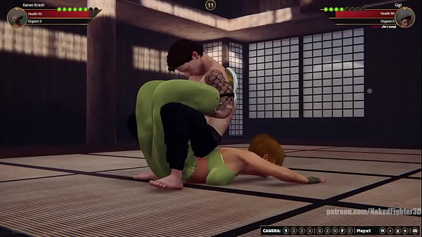 Karen_Krash VSGigi Naked Fighter 3D