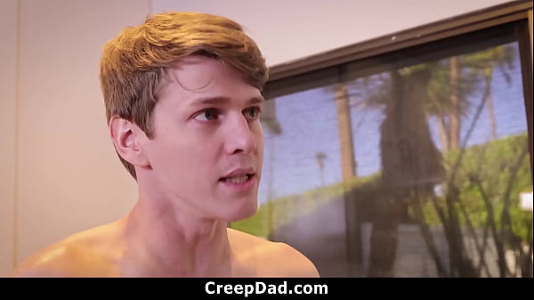 Stepdad Srip Naked and Takes Him to The Shower to Properly Bathe Him - Creepdad 
