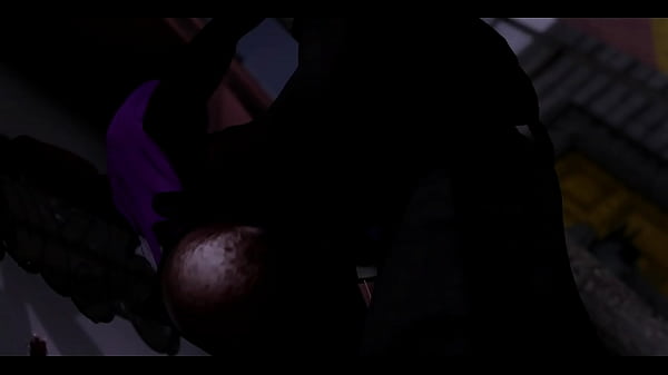 Creamy Ebony Fucked in Public Alleyway Try not to get caught