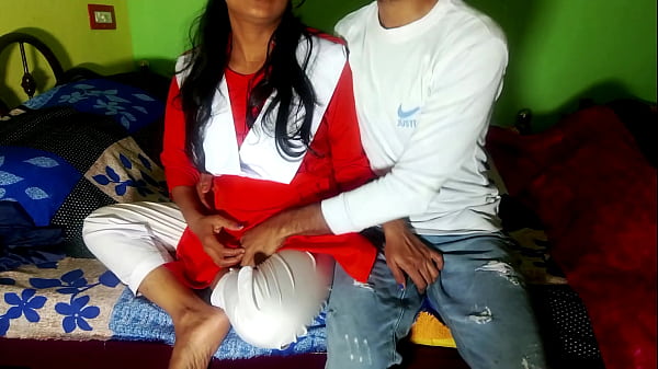 Schoolgirl Hardcore Doggy fucking with boyfriend in home besthindi voice