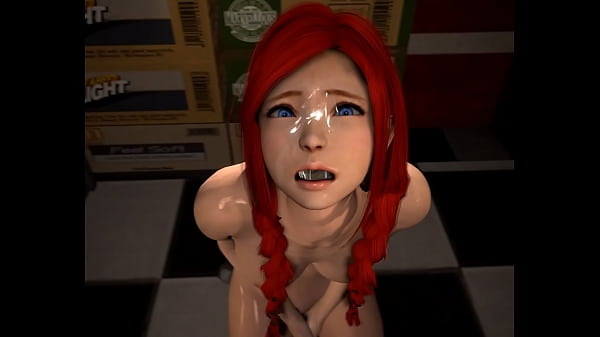 Marie rose dresses as wendy&acute;s and works on that special topping