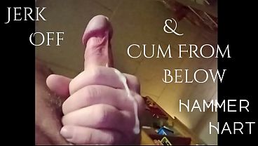 Nonton Wanking Cock & Cumming From Below View thumbnail