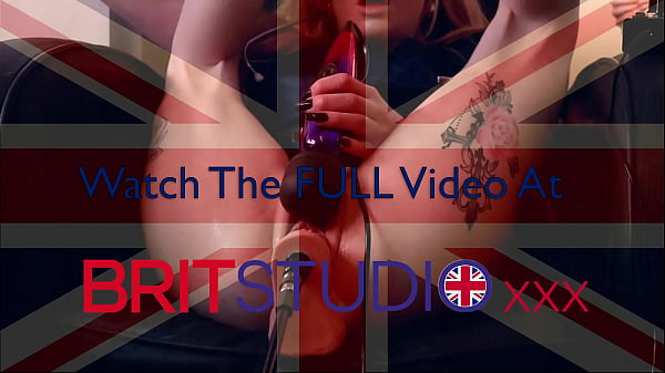 Horny nurse cums on the fucking machine 