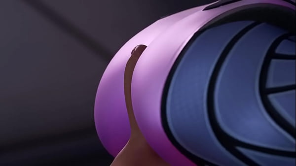 Personaje de Overwatch con una verga en el culo 