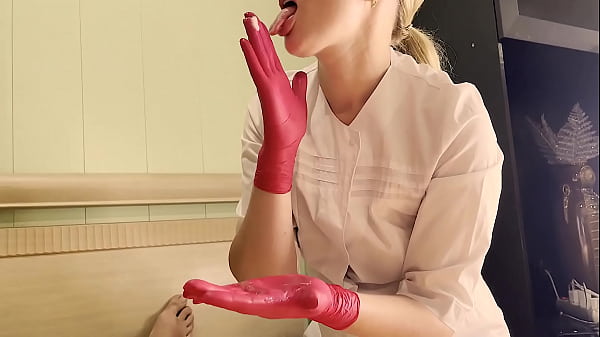 Handjob With Latex Gloves Till Cum thumbnail
