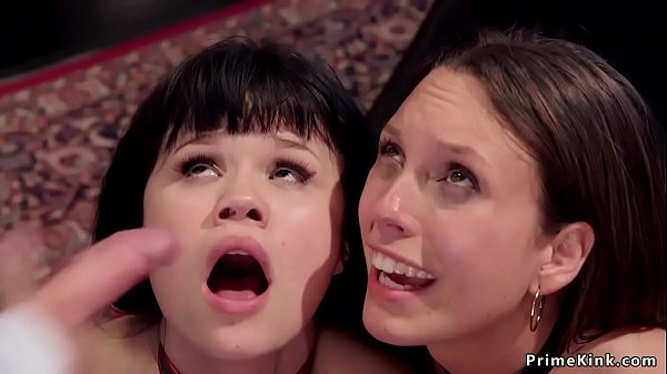 Asian and brunette fuck_in bdsm_ffm