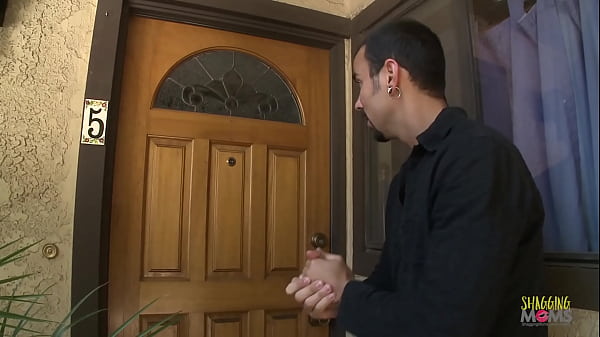 Hot blonde milf got talked into sucking on a big thick dick before getting her pussy eaten out and fucked in different poses on the couch