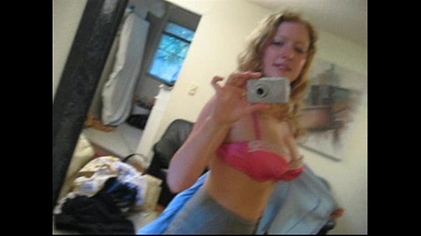 Busty girl next door AndyLynn takes picture of herself in the mirror