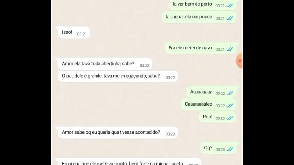 Conversa com esposa sobre foda com amigo