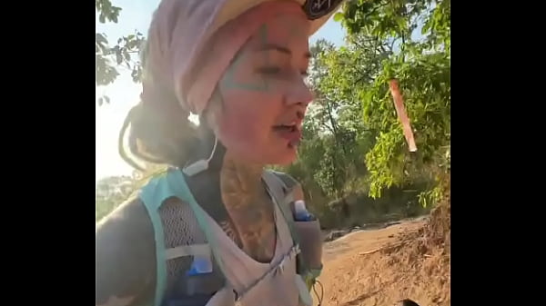 Trailrun fun while 25 km race with 1100 high meters in the mountains of chiang mai 