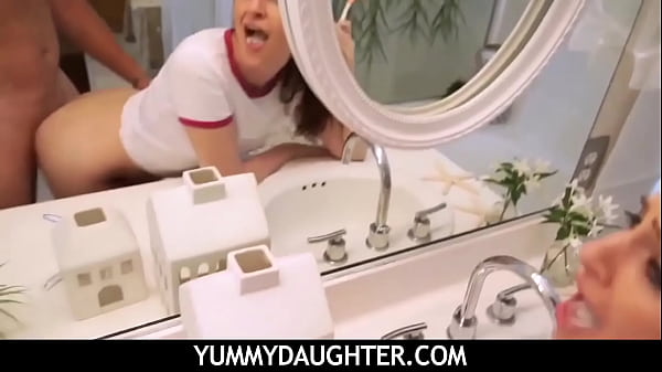 Teen_Stepdaughter Brushing Teeth FuckPOV