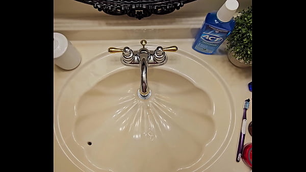 Handsfree Cumming In The Hotel Bathroom Sink thumbnail
