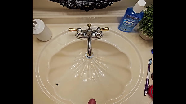 Play MP4 - HANDSFREE CUMMING IN THE HOTEL BATHROOM SINK