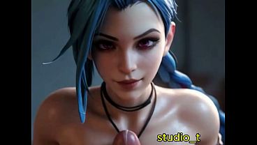 Play MP4 - la hermosa Jinx de league of legends se escapa con su novio para hacer travesuras AI GENERATE
