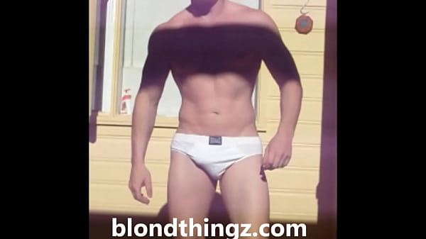 Fit Sexy Boy Underwear Fetish Bulge Briefs Flexing Out Side Aussie Dude thumbnail