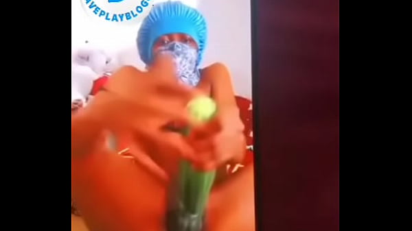 My girlfriend masturbated herself with cucumber 