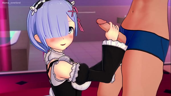 Rem re zero handjob and cumshot