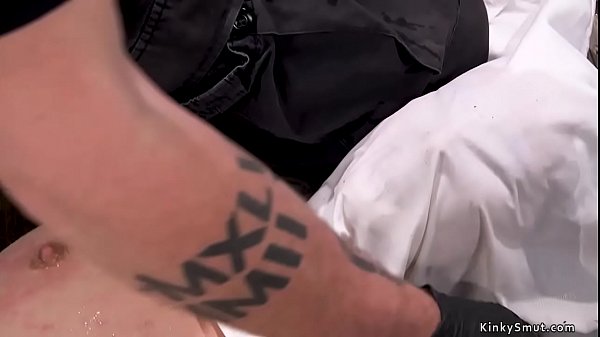 Shackled on the floor brunette_whipped