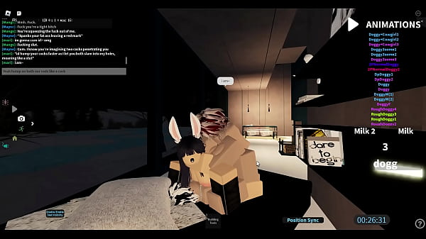 Slut gets gangbanged in a roblox condo