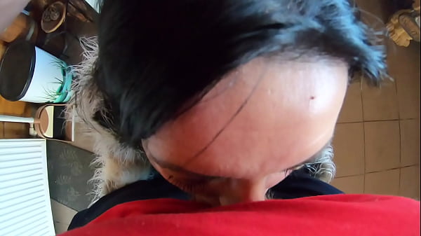 Tight Green Leather Pants Cameltoe &ndash; Blowjob & Doggy with Cum on My Fur Coat & Downjacket- preview 