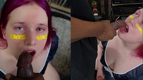 Chubby Shemale Blowjobs Big Black Cock thumbnail