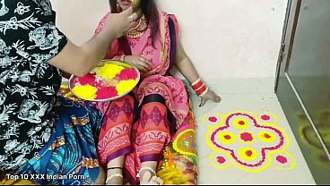 Holi Special: Indian Bhabhi Had Great Fun With Step Brother On Holi Occasion thumbnail