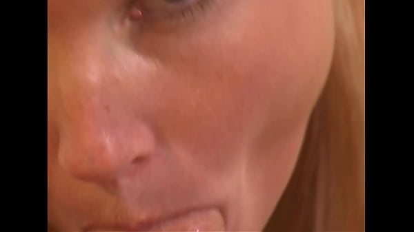 Hot blonde sucks cock receives big facial