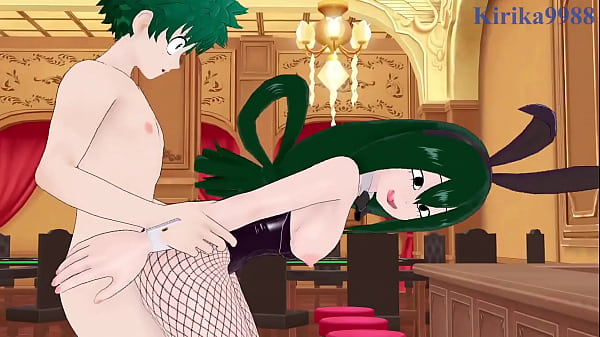 Play MP4 - Nejire Hado and Tsuyu Asui and Izuku Midoriya Bunny Girl intense sex&period; - My Hero Academia Hentai
