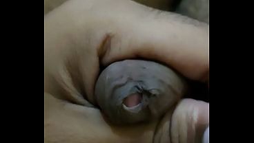 Solo boy showing hard big dick l fully erected and longing for fuck